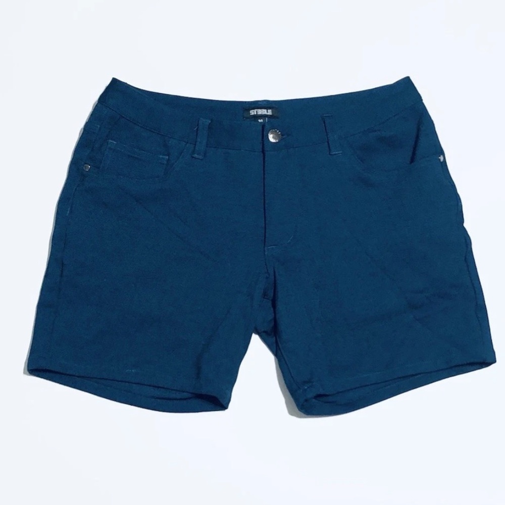 St33le Blue Black Shorts 5" Inseam